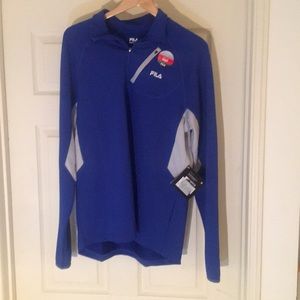 Large new Fila Zip up sweatshirt pull over